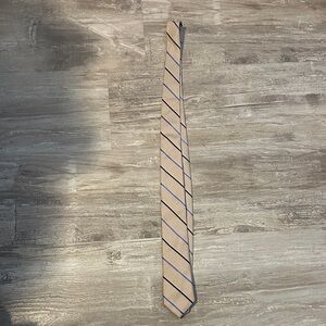 C2 by Calibrate Tan and Blue Striped Tie